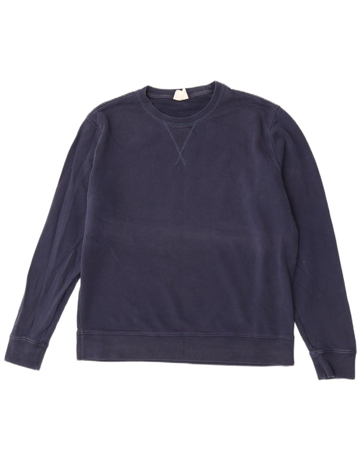 Marks & Spencer Mens Sweatshirt Jumper XL Navy Blue Cotton