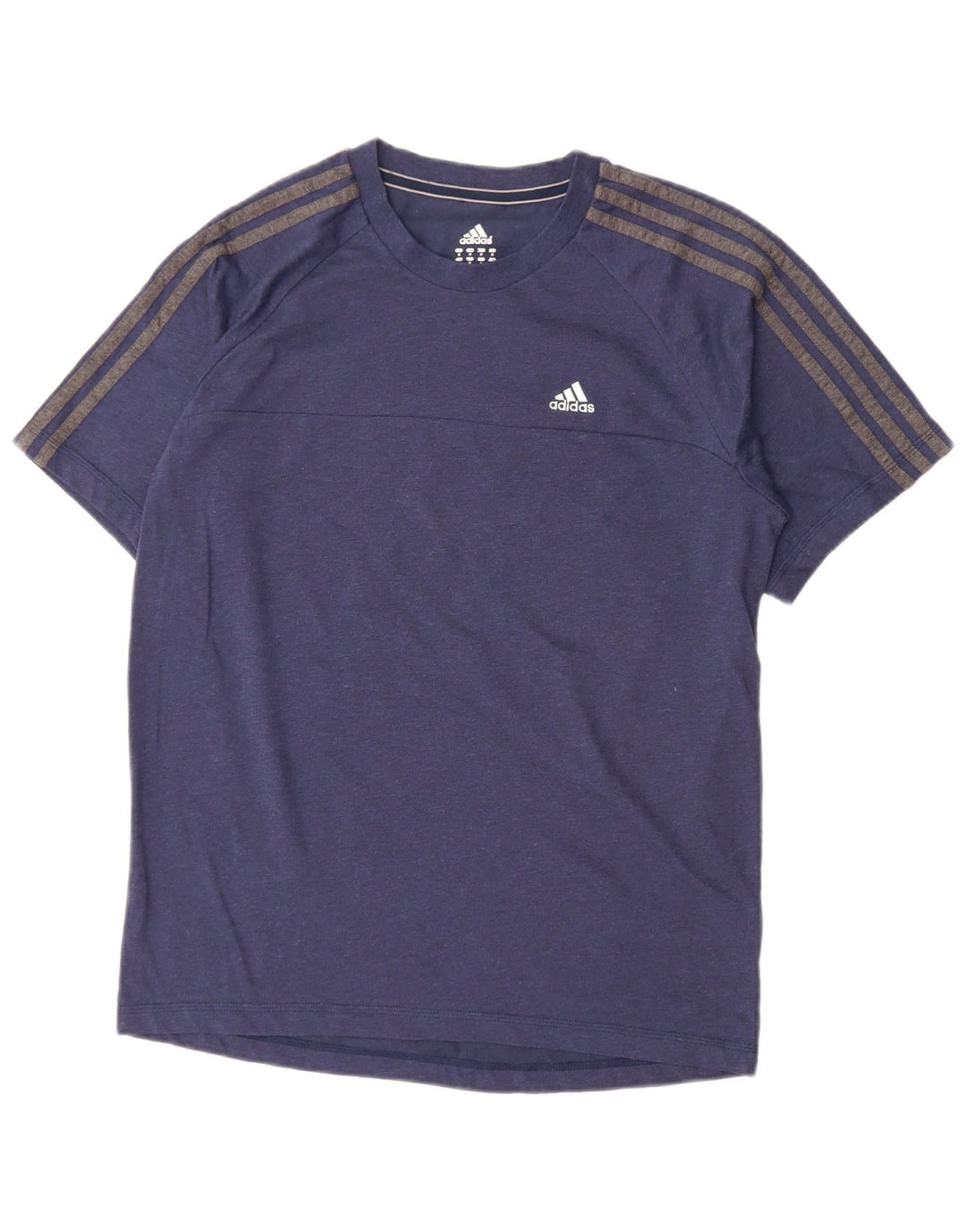 Adidas Mens Climalite T-Shirt Top Medium Navy Blue Cotton