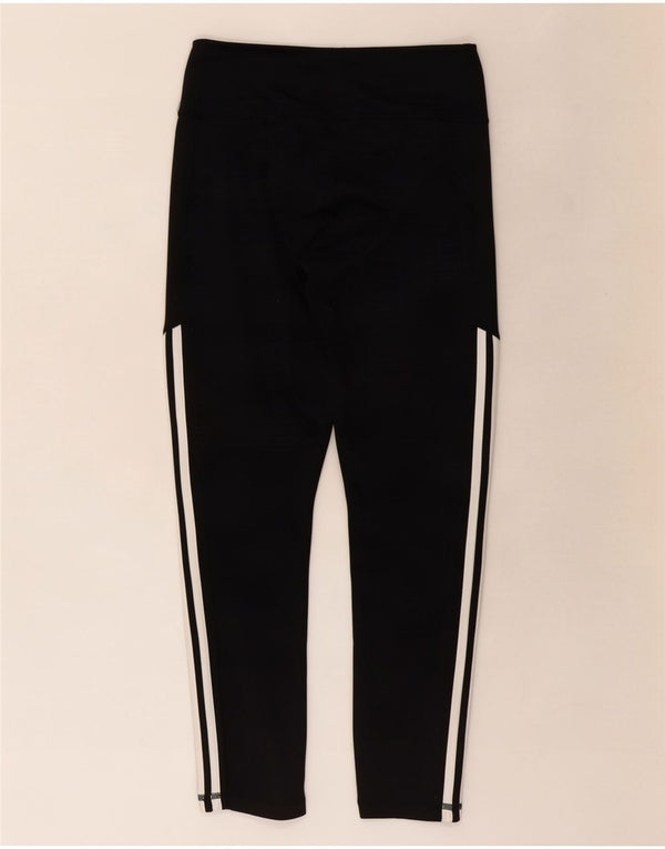 Adidas Womens Climalite Leggings UK 12 Medium Black Polyester