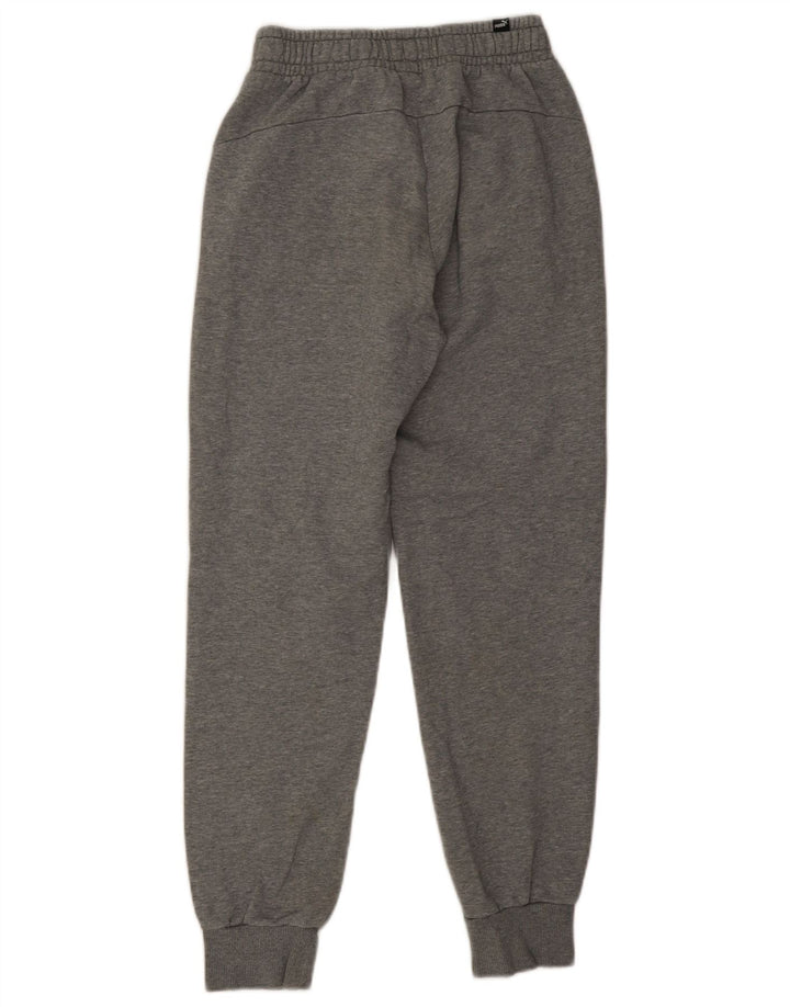 Puma Mens Tracksuit Trousers Joggers Small  Grey Flecked Cotton