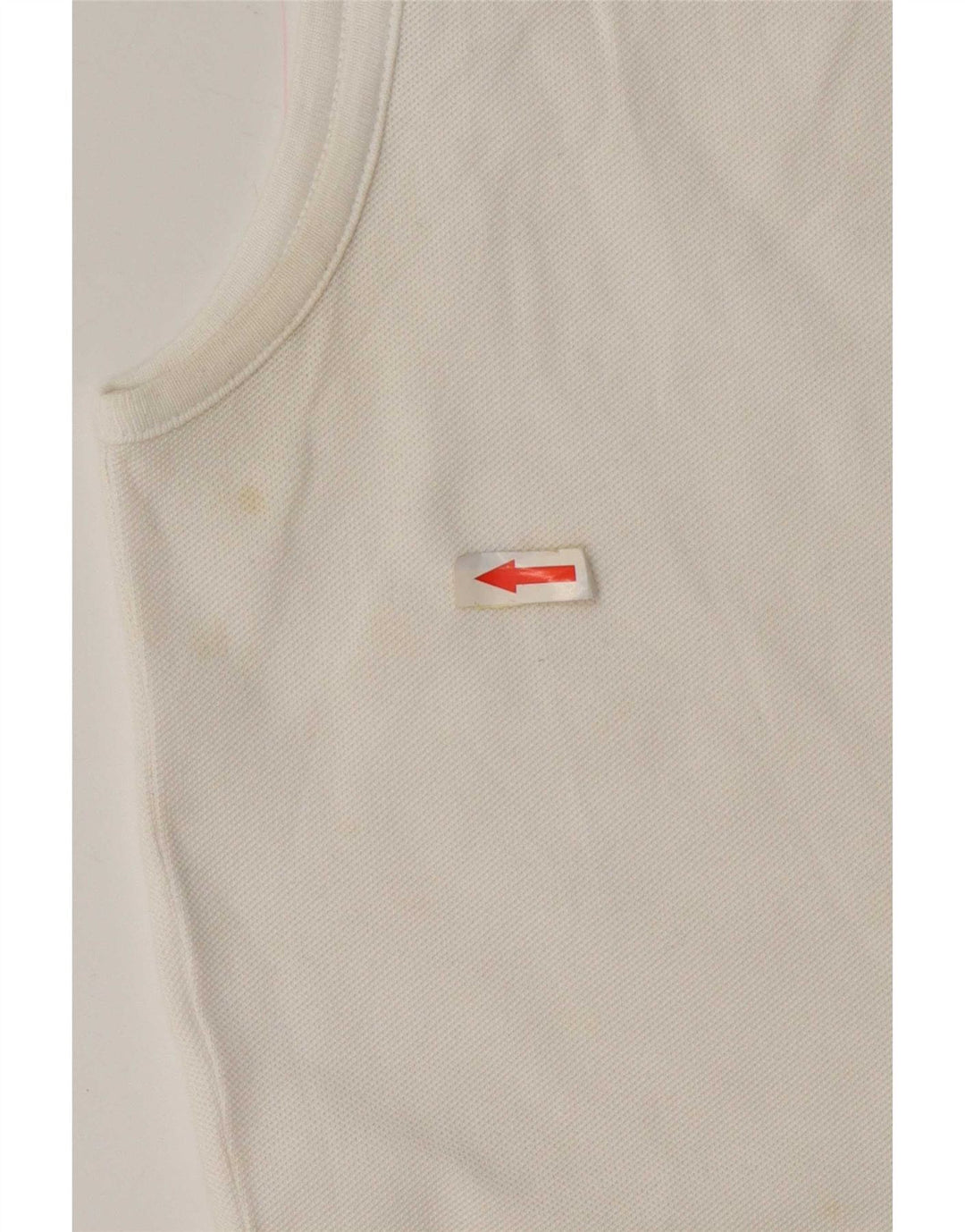 Lacoste Womens Vest Top Size 40 Medium White Cotton