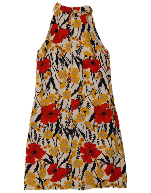 Leonard Womens Halter Dress UK 12 Medium Multicoloured Floral