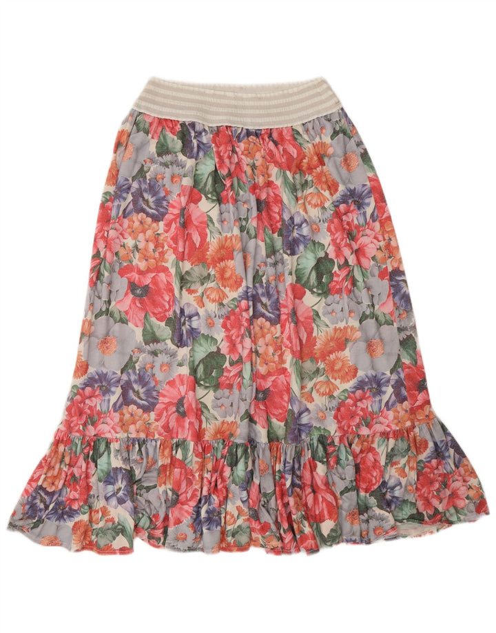 Vintage Womens A-Line Skirt W26 Small  Multicoloured Floral