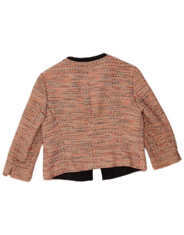 L.K. Bennett Womens 3/4 Sleeve 2 Piece Set UK 10 Small Orange Flecked