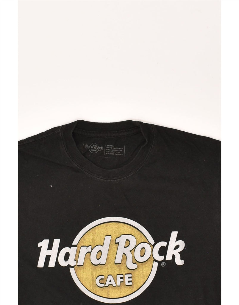 HARD ROCK CAFE Mens London Graphic T-Shirt Top Small Black Cotton | Vintage Hard Rock Cafe | Thrift | Second-Hand Hard Rock Cafe | Used Clothing | Messina Hembry 