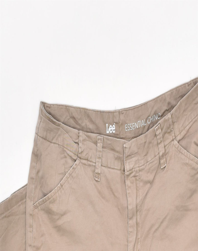 LEE Womens Straight Chino Trousers US 8 Medium W31 L30 Brown Cotton | Vintage | Thrift | Second-Hand | Used Clothing | Messina Hembry 