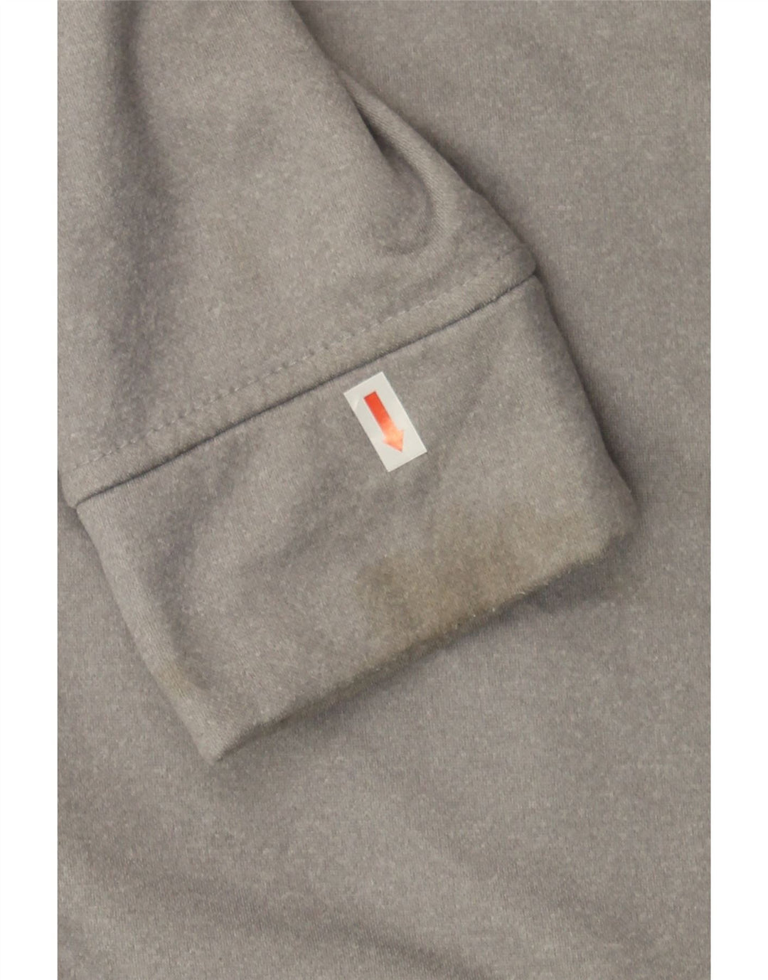 REEBOK Mens Zip Hoodie Sweater Medium Grey Colourblock Polyester Vintage Reebok and Second-Hand Reebok from Messina Hembry 