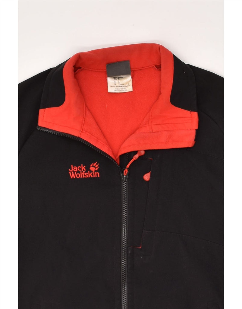 JACK WOLFSKIN Mens Windbreaker Jacket UK 34 XS Black Polyester | Vintage Jack Wolfskin | Thrift | Second-Hand Jack Wolfskin | Used Clothing | Messina Hembry 