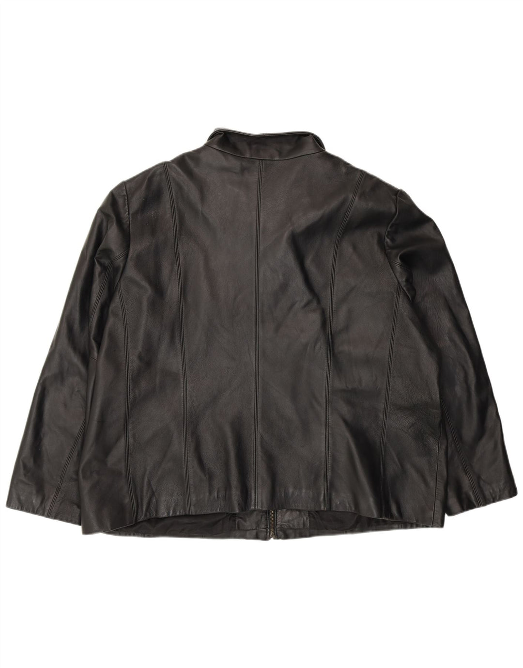 Colebrook Womens Leather Jacket UK 22 3XL Black Leather