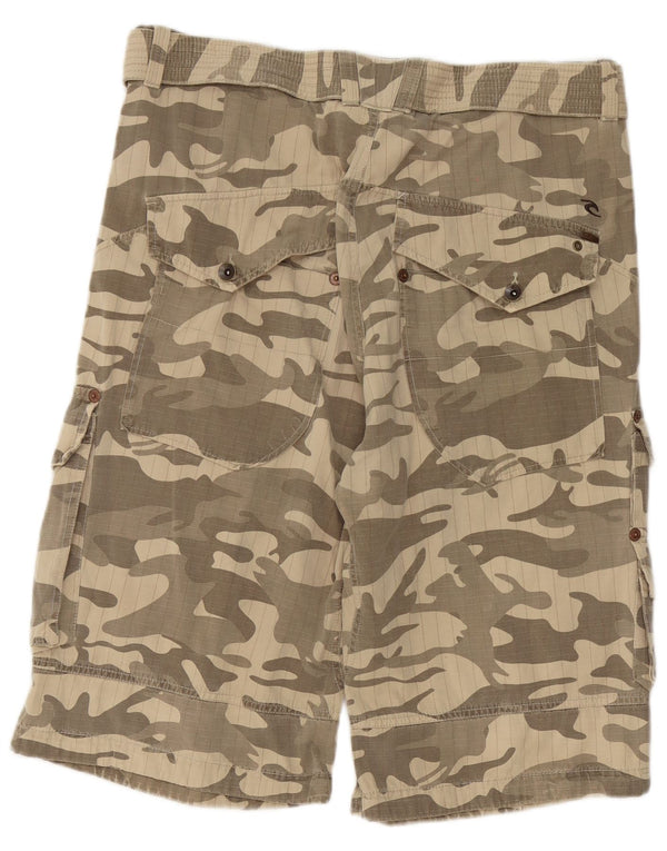 Rip Curl Mens Cargo Shorts W36 Large Beige Camouflage Cotton