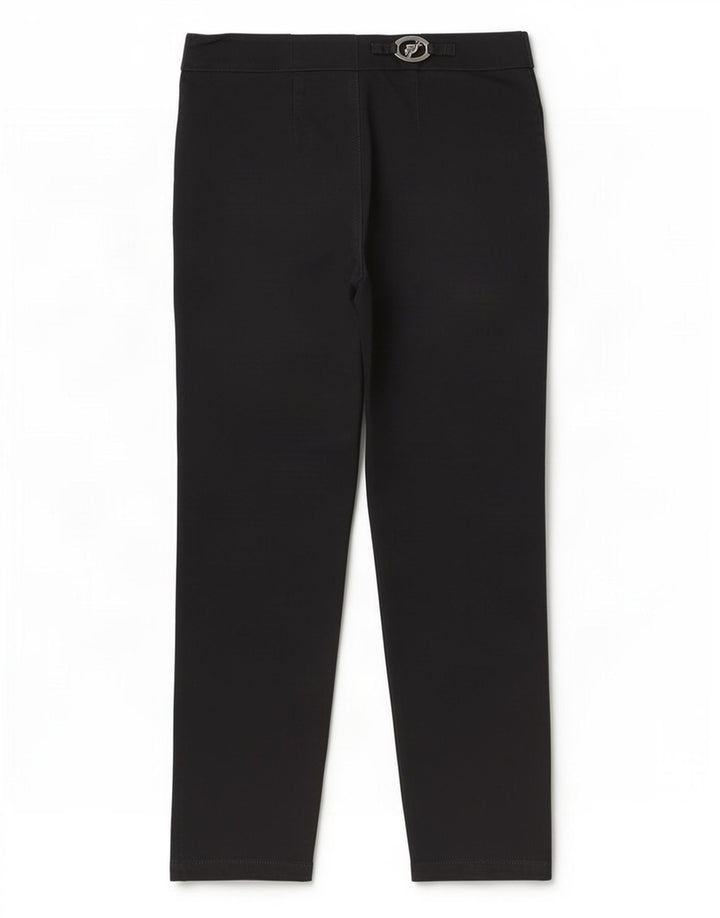 Trussardi Womens Cropped Trousers IT 44 Medium W28 L25 Black