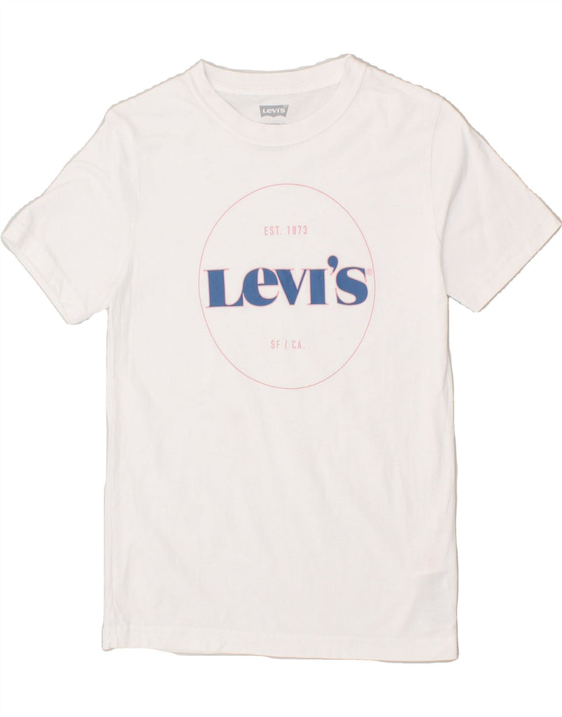 LEVI'S Boys Graphic T-Shirt Top 13-14 Years White Cotton | Vintage Levi's | Thrift | Second-Hand Levi's | Used Clothing | Messina Hembry 