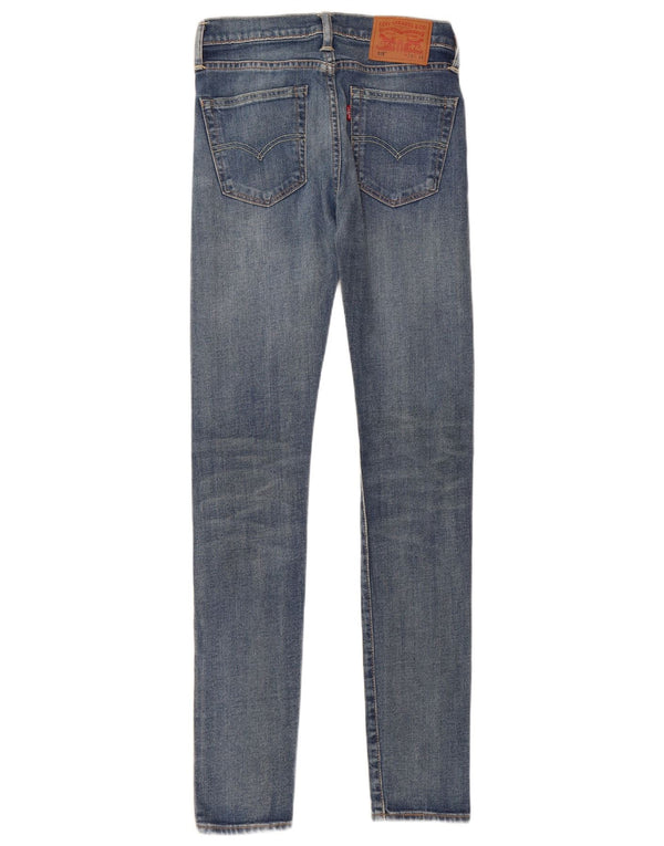Levi's Womens 519 Skinny Jeans W28 L34 Blue Cotton