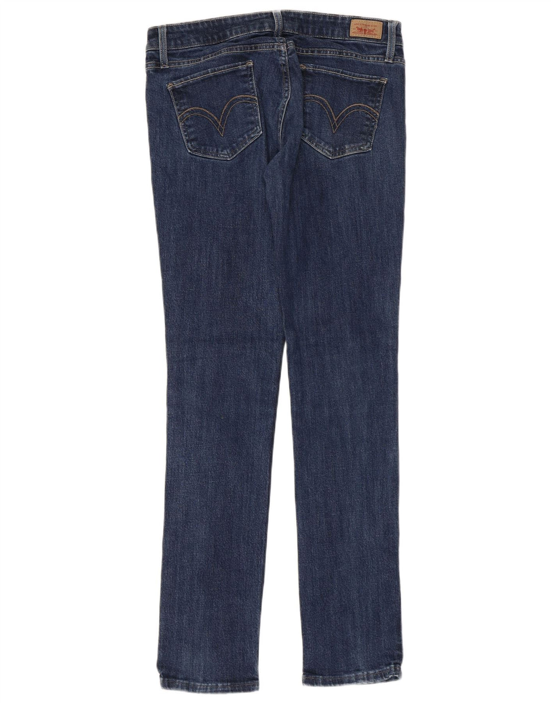 Levi's Womens 524 Super Low Skinny Jeans US 9 Medium W32 L31 Blue Cotton