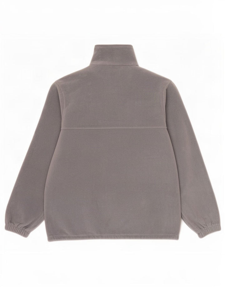 Aesse Mens Graphic Fleece Jacket UK 38 Medium Grey Polyester