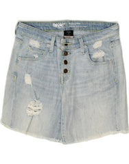 MOSSIMO Womens Boyfriend Distressed Denim Shorts US 4 Small W27 Blue