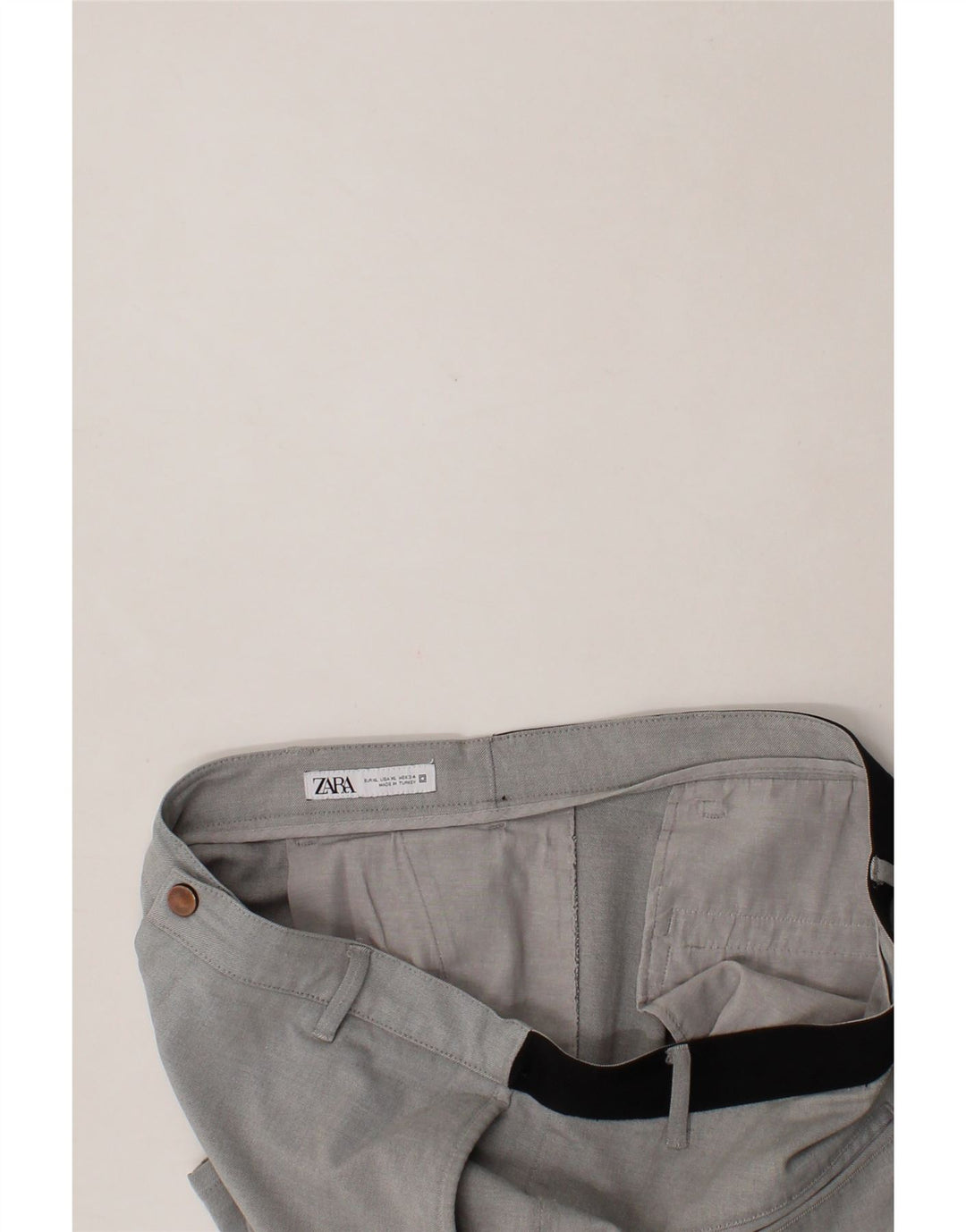 ZARA Mens Slim Chino Trousers XL W38 L28 Grey Vintage Zara and Second-Hand Zara from Messina Hembry 
