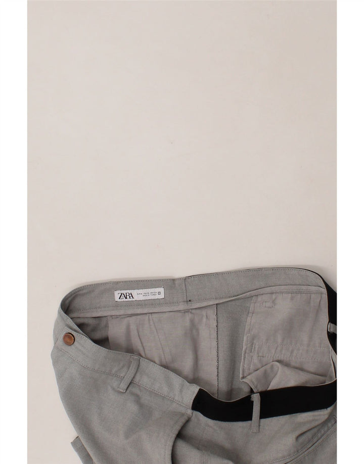 ZARA Mens Slim Chino Trousers XL W38 L28 Grey Vintage Zara and Second-Hand Zara from Messina Hembry 