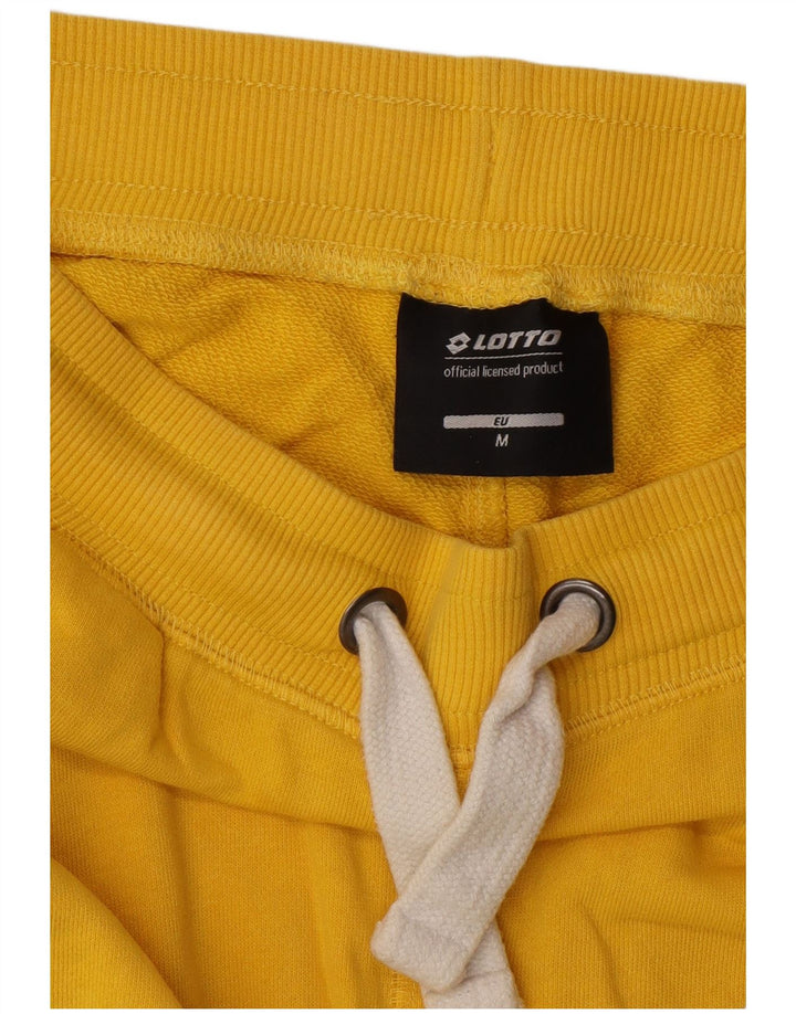 Lotto Mens Graphic Sport Shorts Medium  Yellow Cotton