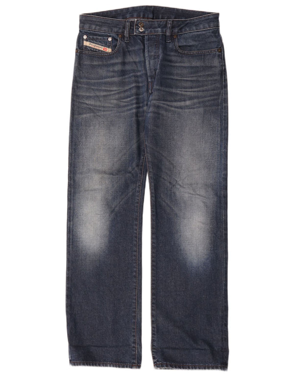 Diesel Mens Straight Jeans W31 L32 Blue Cotton