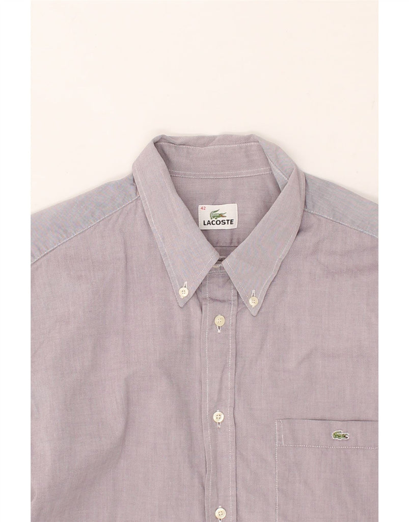 LACOSTE Mens Shirt Size 42 Large Purple Cotton Vintage Lacoste and Second-Hand Lacoste from Messina Hembry 