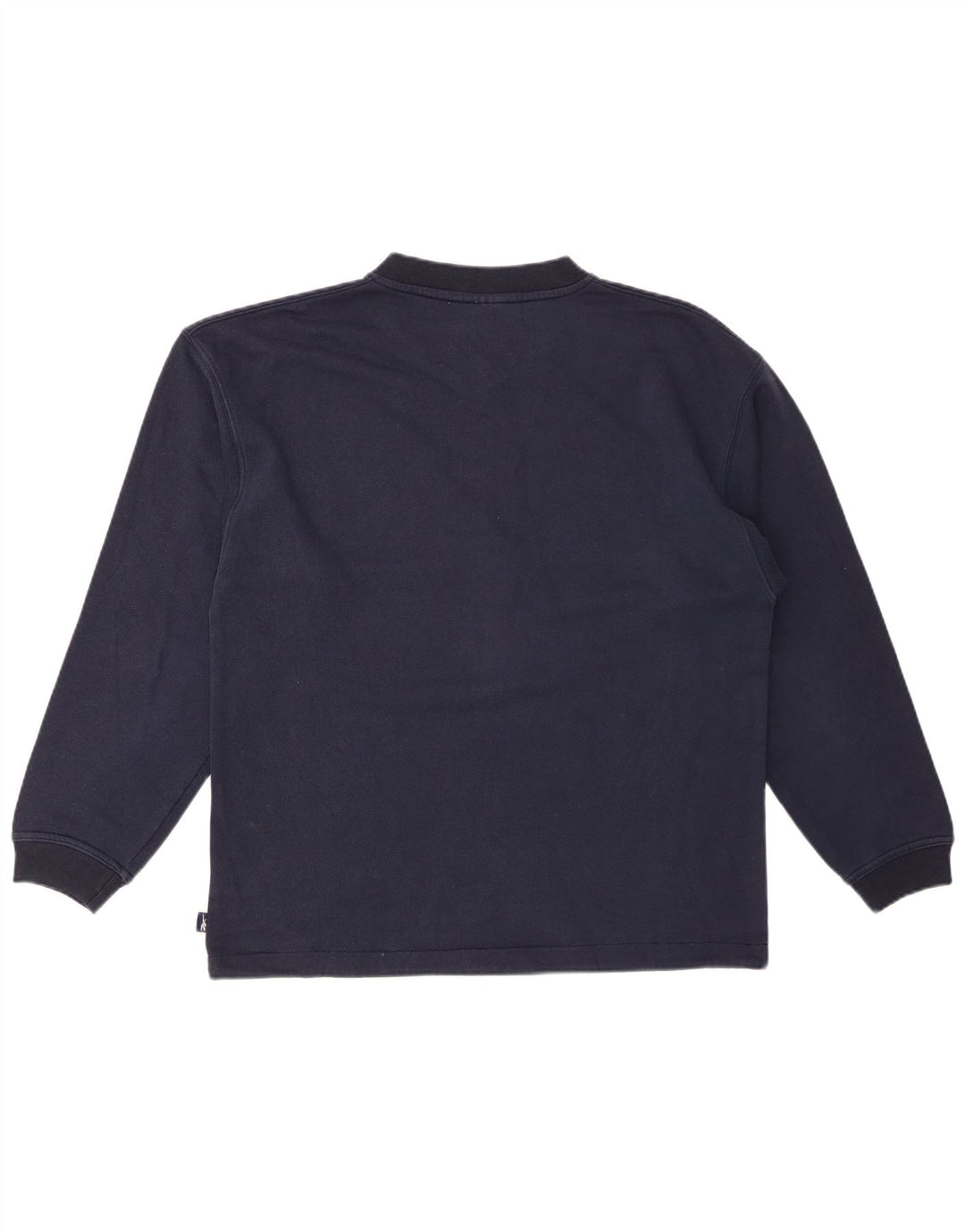REEBOK Mens Sweatshirt Jumper Small Navy Blue Cotton