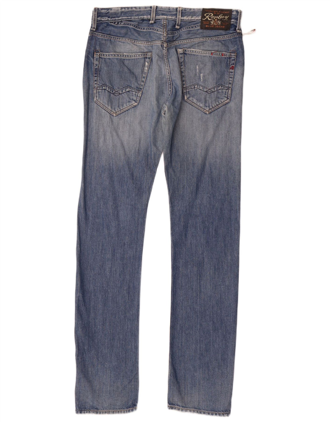Replay Mens Slim Jeans W31 L34 Blue Cotton