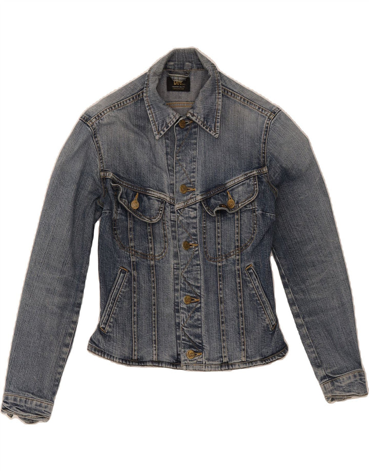 LEE Womens Denim Jacket UK 10 Small Blue Cotton Vintage Lee and Second-Hand Lee from Messina Hembry 