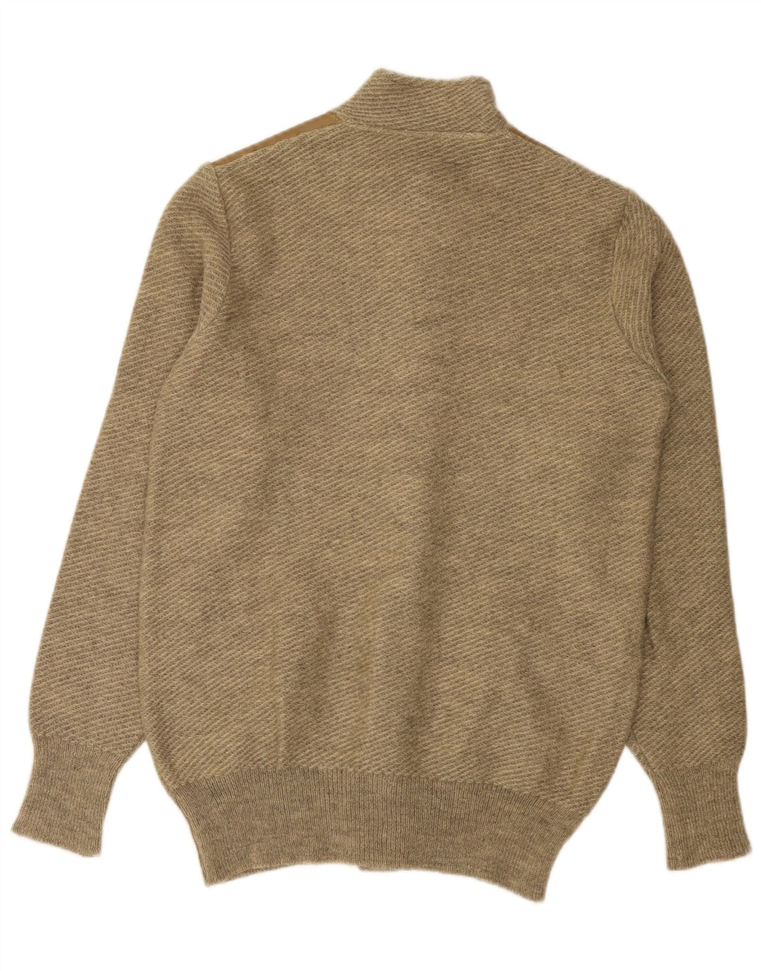 VINTAGE Mens Cardigan Sweater Medium Beige
