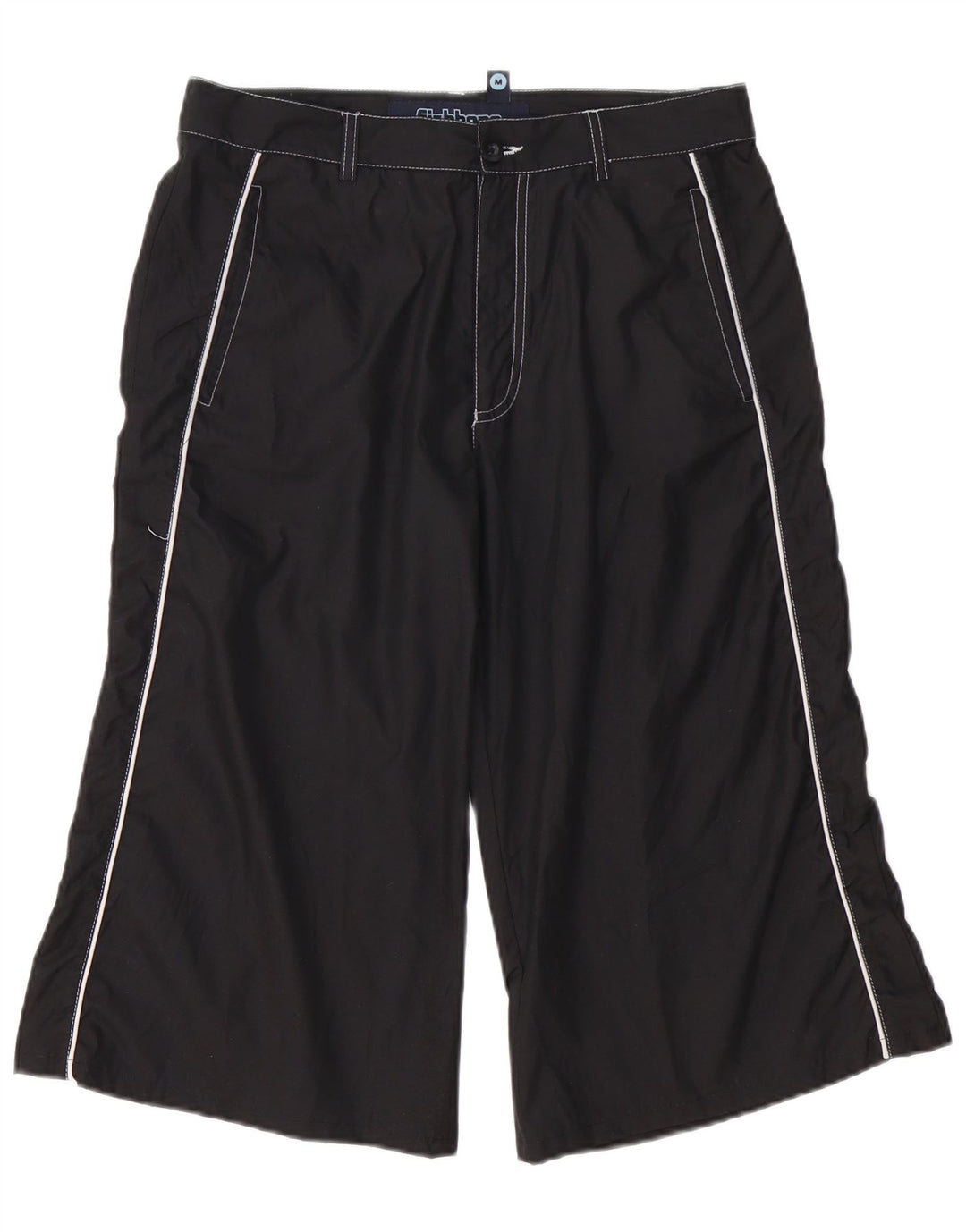 FISHBONE Mens Bermuda Shorts Medium W30 Black Polyester