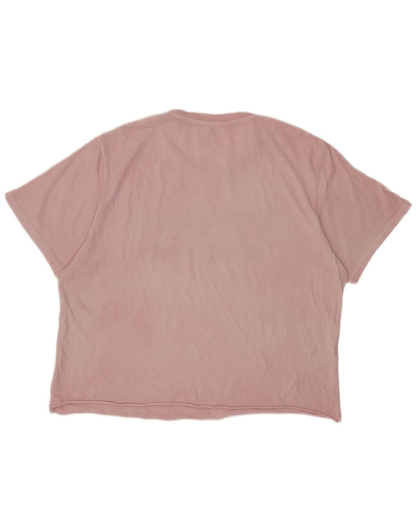 Levi's Womens Graphic T-Shirt Top UK 18 XL Pink