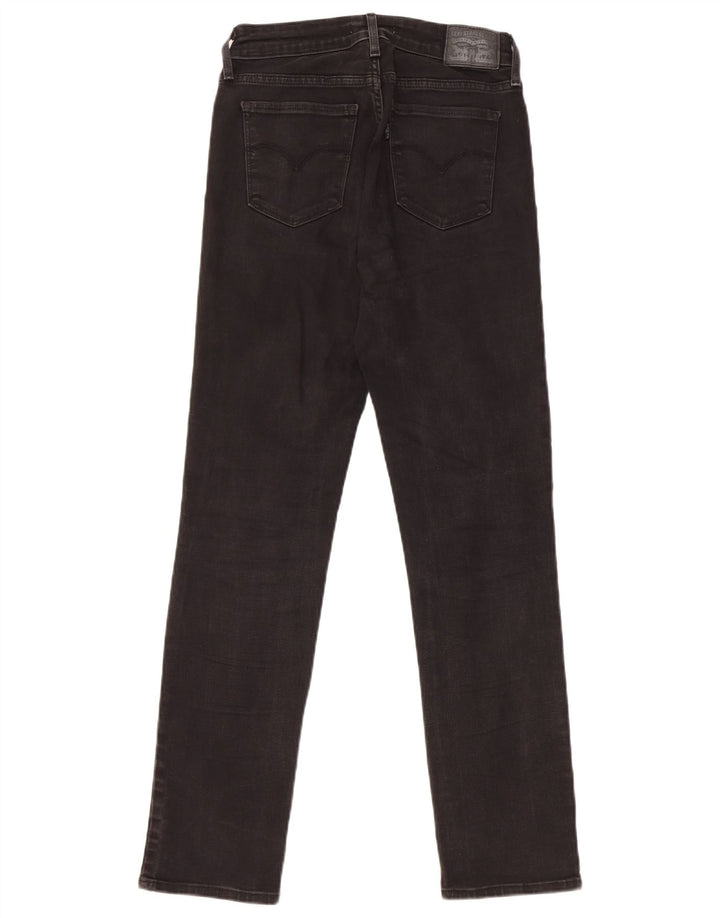 Levi's Womens 712 Slim Jeans W27 L30 Black Cotton