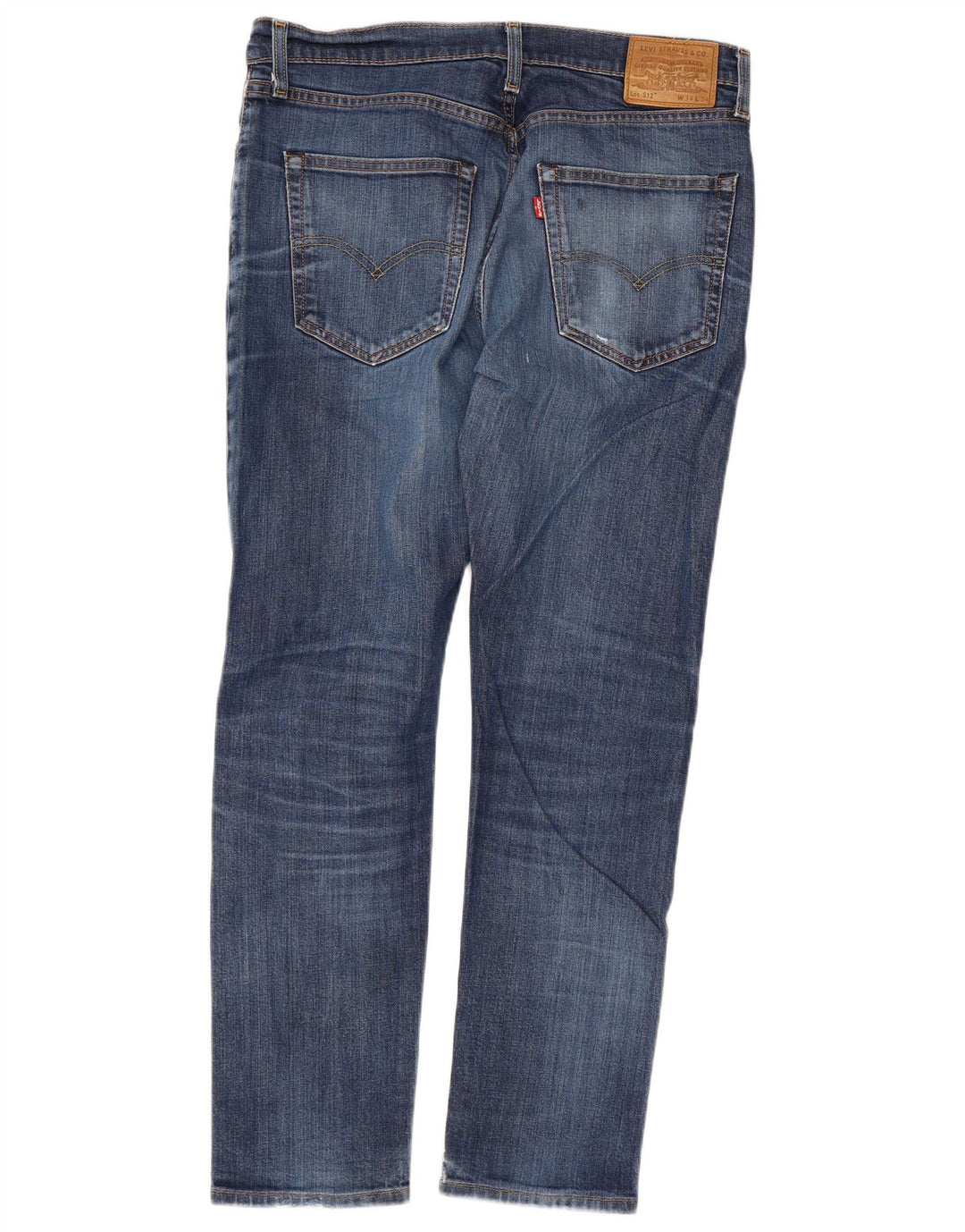Levi's Mens 512 Slim Tapered Jeans W34 L28 Navy Blue