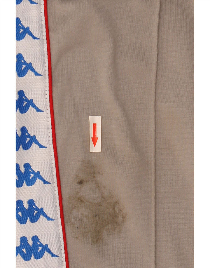 Kappa Mens Graphic Tracksuit Trousers Large  Grey Colourblock Polyester
