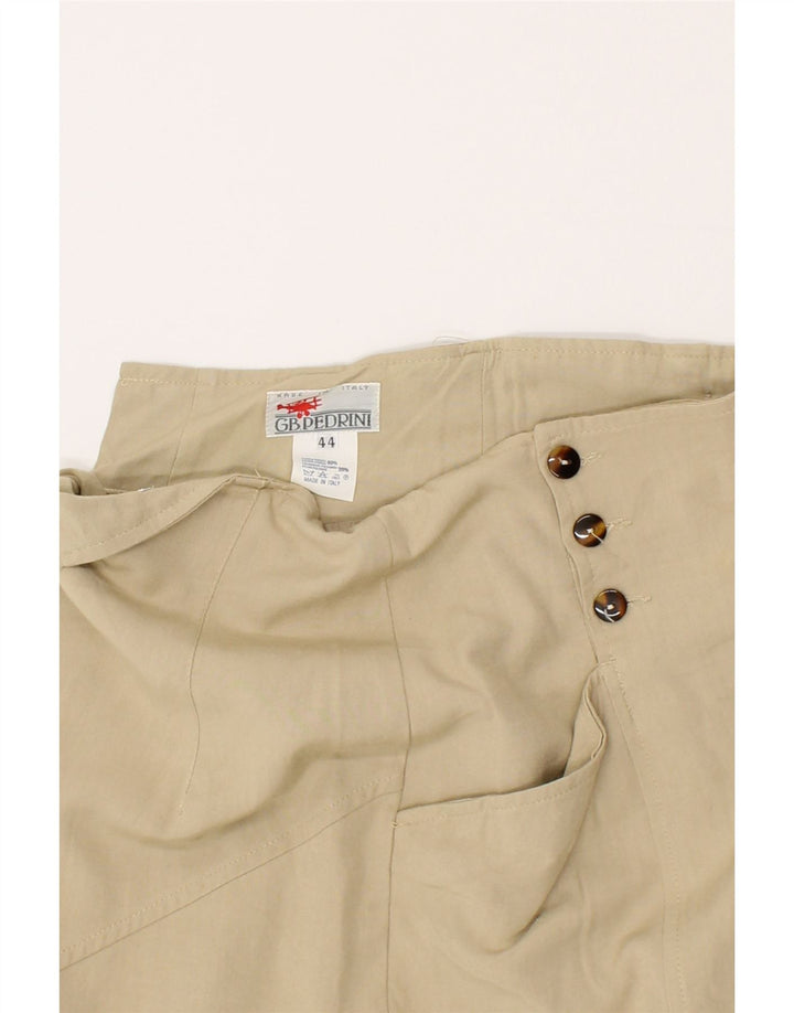 GB.PEDRINI Womens Pencil Skirt IT 44 Medium W28 Beige Viscose Vintage GB.PEDRINI and Second-Hand GB.PEDRINI from Messina Hembry 