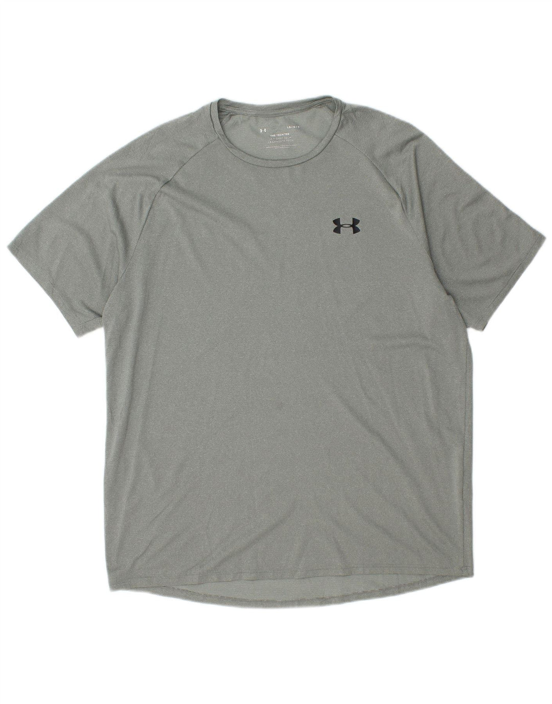 UNDER ARMOUR Mens T-Shirt Top Large Green Polyester
