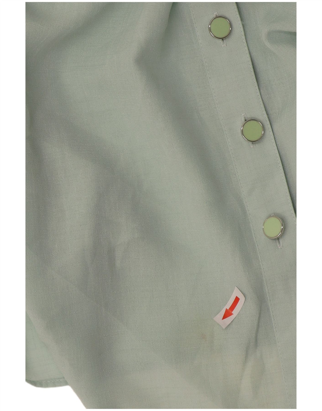 Marks & Spencer Womens Short Sleeve Shirt UK 20 2XL Green Polyester