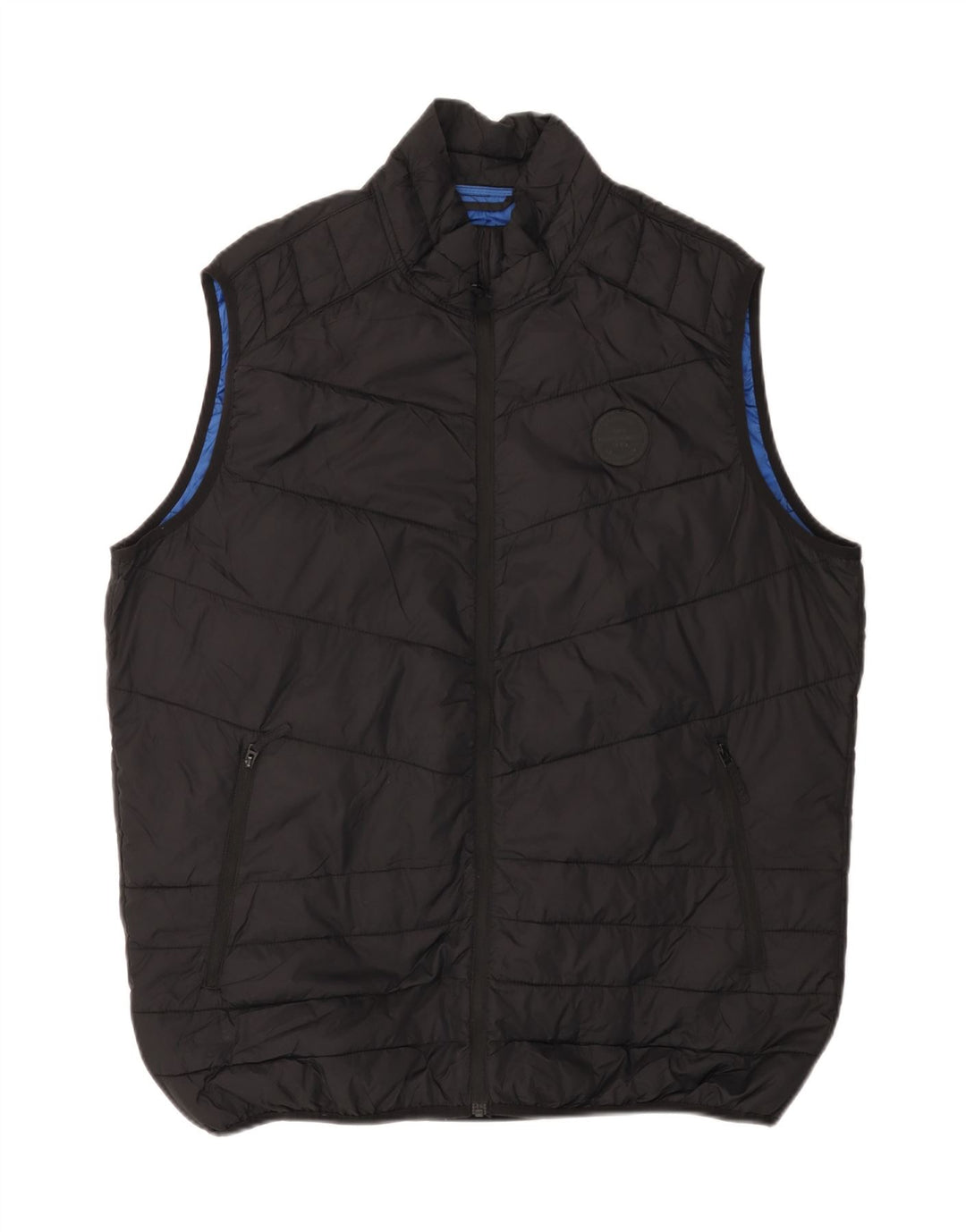JACK & JONES Mens Padded Gilet UK 42 XL Black