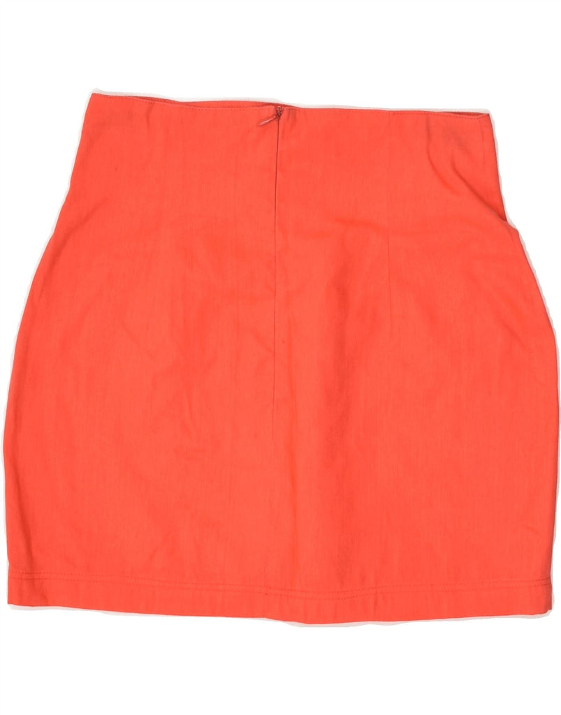 SPORTMAX Womens High Waist Pencil Skirt UK 14 Medium W26 Red Linen | Vintage Sportmax | Thrift | Second-Hand Sportmax | Used Clothing | Messina Hembry 