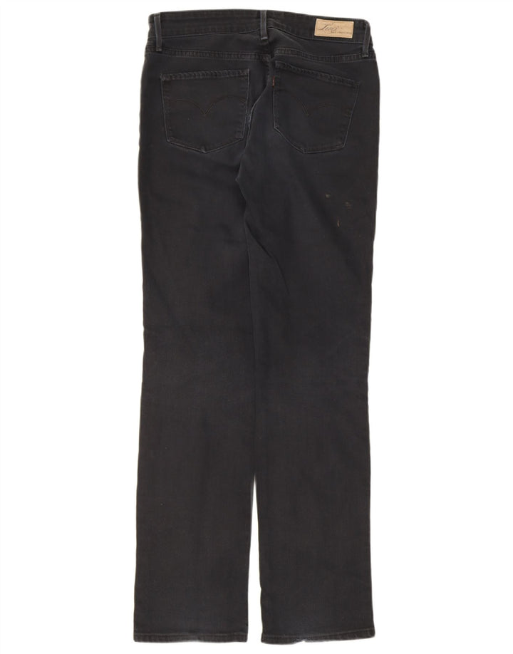 Levi's Womens Straight Jeans W27 L32 Black Cotton