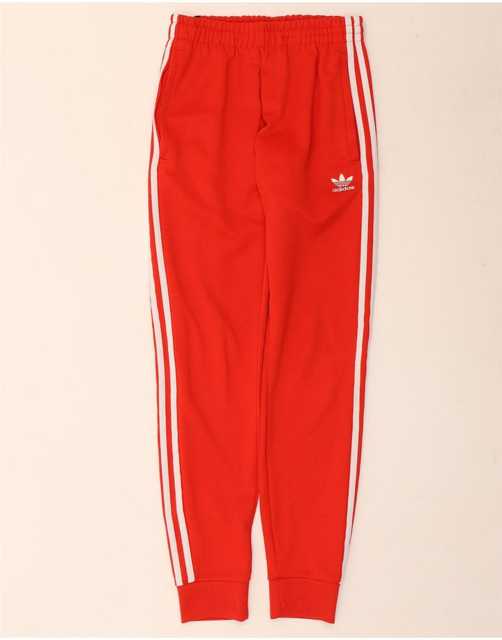 Adidas Mens Tracksuit Trousers Joggers XS  Red Polyester