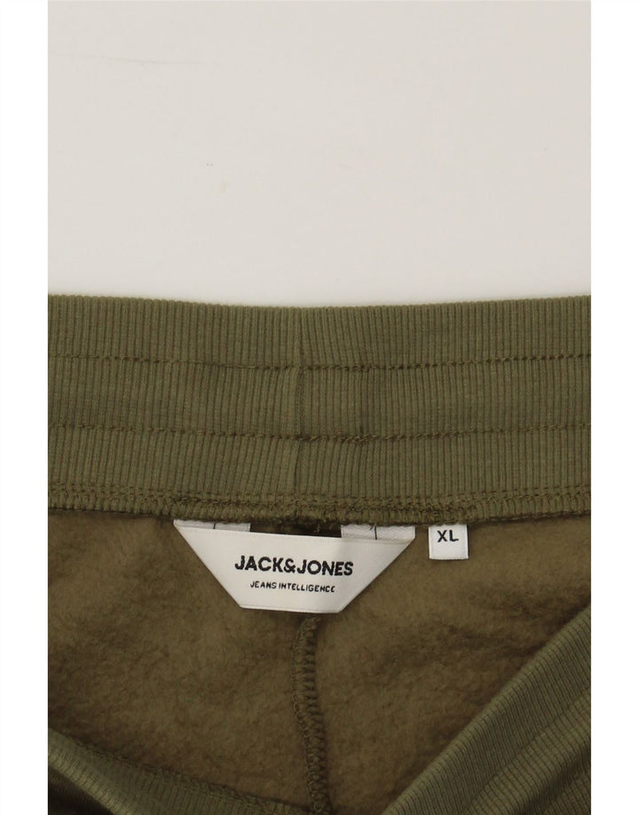 JACK & JONES Mens Sport Shorts XL  Khaki Cotton Vintage Jack & Jones and Second-Hand Jack & Jones from Messina Hembry 