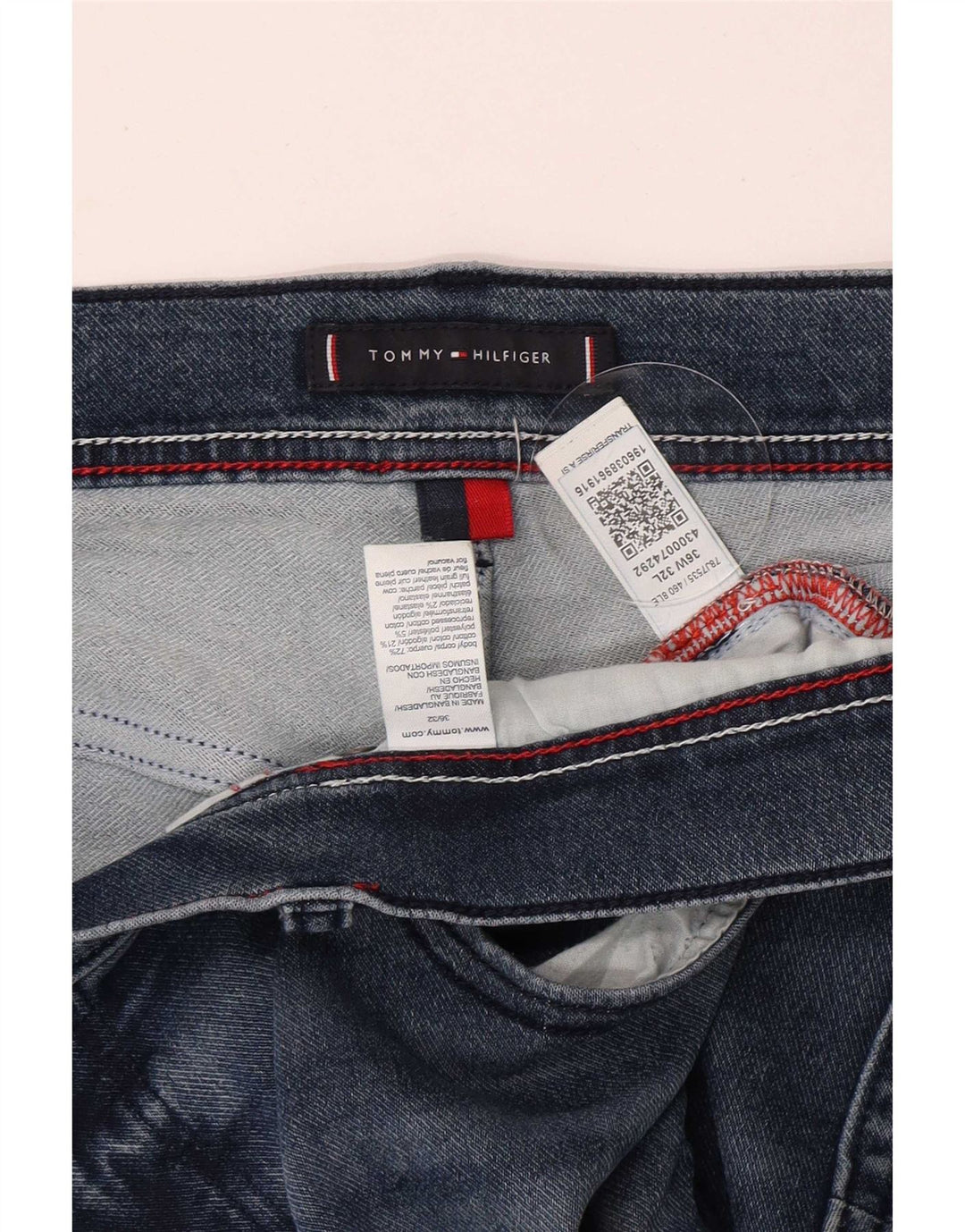 Tommy Hilfiger Mens Slim Jeans W36 L32 Blue Cotton