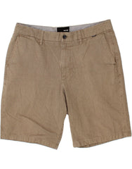 HURLEY Mens Chino Shorts W36 Large  Brown Pinstripe Cotton