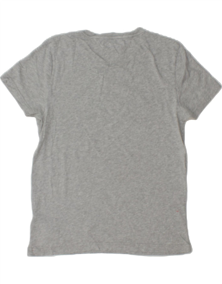 TOMMY HILFIGER Mens Graphic T-Shirt Top Medium Grey Cotton Vintage Tommy Hilfiger and Second-Hand Tommy Hilfiger from Messina Hembry 
