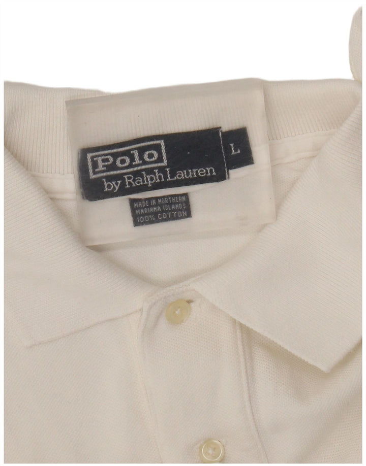 Polo Ralph Lauren Mens Shirt Large White Cotton
