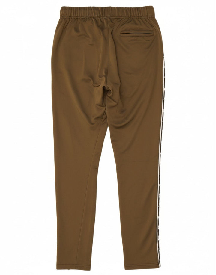 UMBRO Mens Graphic Tracksuit Trousers Small Khaki Colourblock Polyester