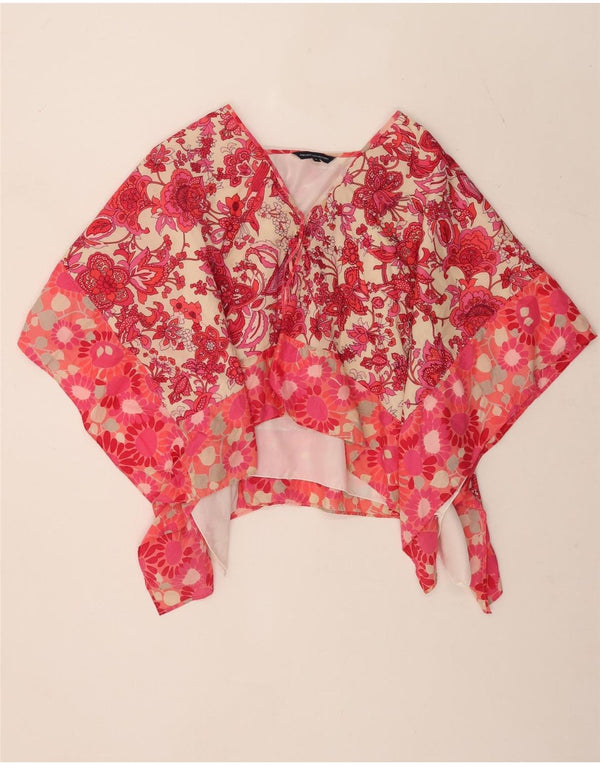 French Connection Womens Asymmetric Top UK 12 Medium Multicoloured Floral