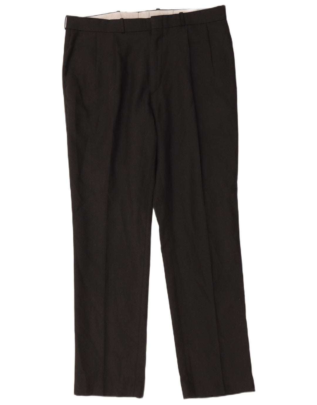 Farah Mens Straight Pegged Chino Trousers W36 L32 Grey Polyester