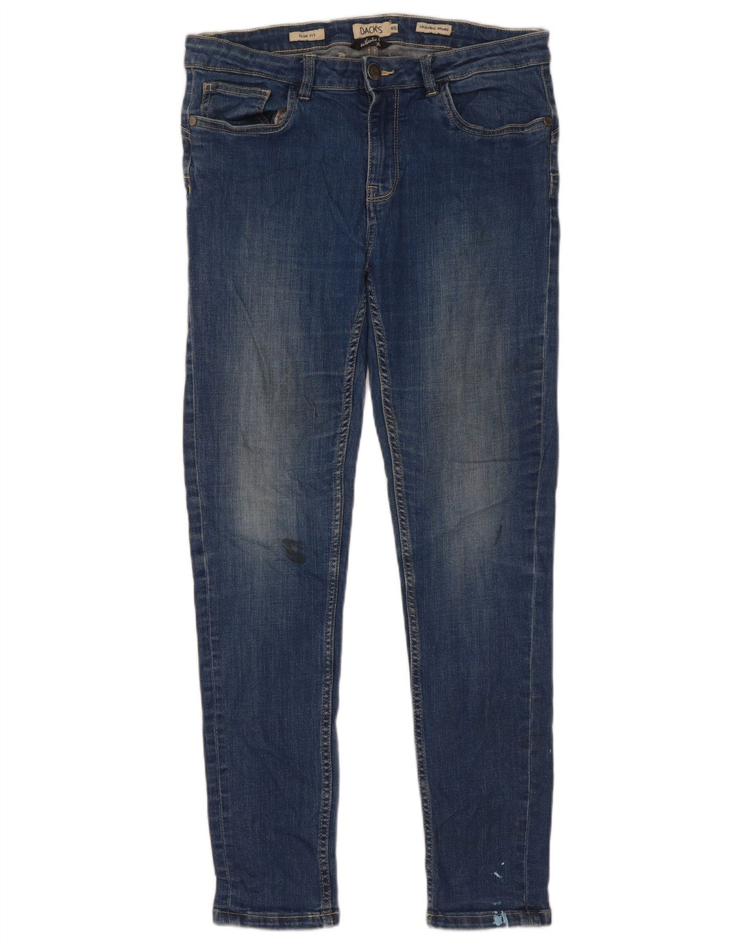 Dack's Mens Slim Jeans IT 46 Small W30 L29 Blue